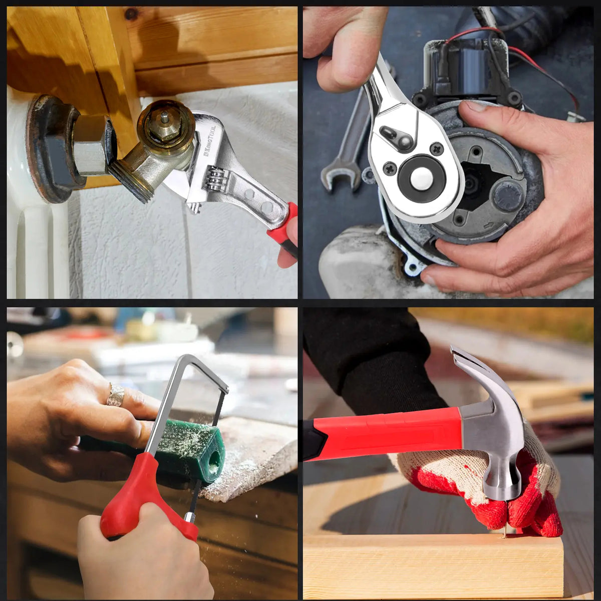 KingTool 276-Piece Tool Set Kit - Tool kit with 12V Cordless Power Drill Driver Toolbox