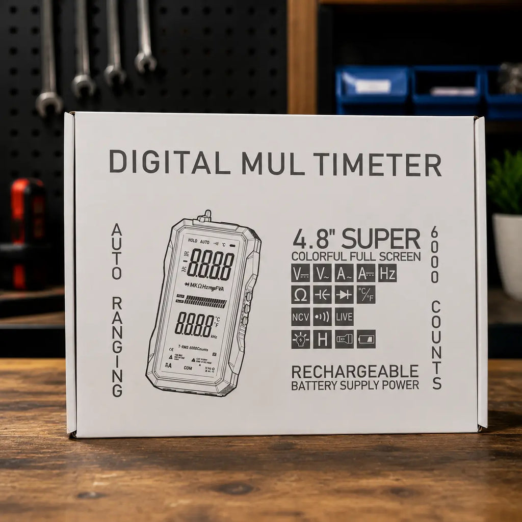 Rechargeable, Auto-Ranging, NCV Voltage Tester with Live/Neutral Wire Detection
