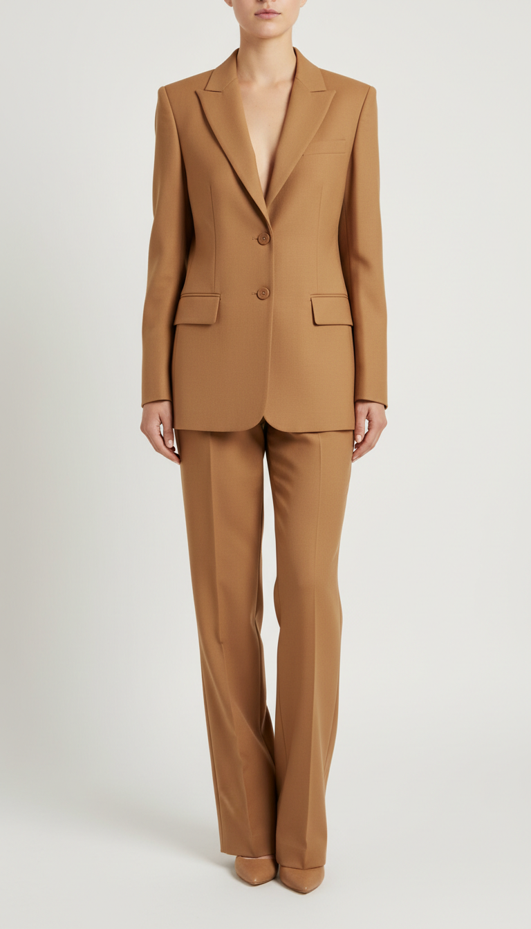 Women's Camel Tailored Suit