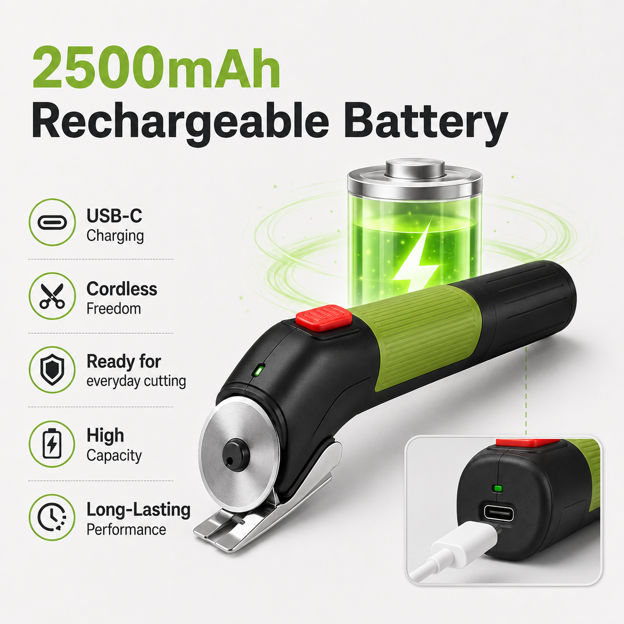 Rechargeable Cordless Electric Scissors